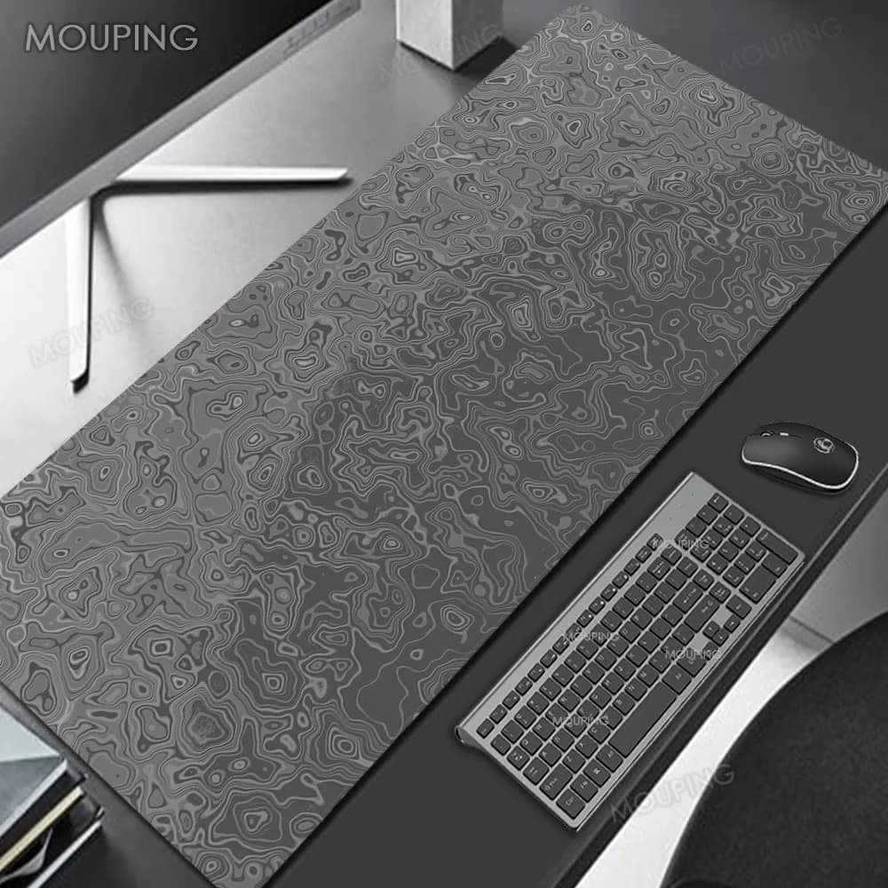 Black Deskmat Carpet Desk Accessories Laptop Gamer Mause Pad White Mouse Pad Large Mousepad 900x400 Office Tables mouse mats — view 5