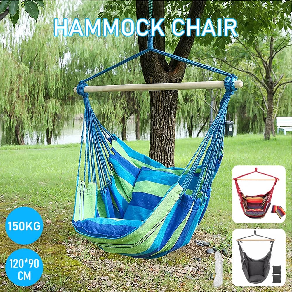 Portable Swing Chair Garden Outdoor Camping Cushion Portable New Model  Multiple Color Options — view 4