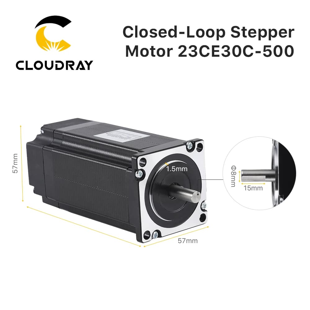 Cloudray Nema 23 stepper motor 3.0N.m 5.0A Closed Loop Stepper Servo motor with Encoder for CNC Router Engraving milling machine — view 2