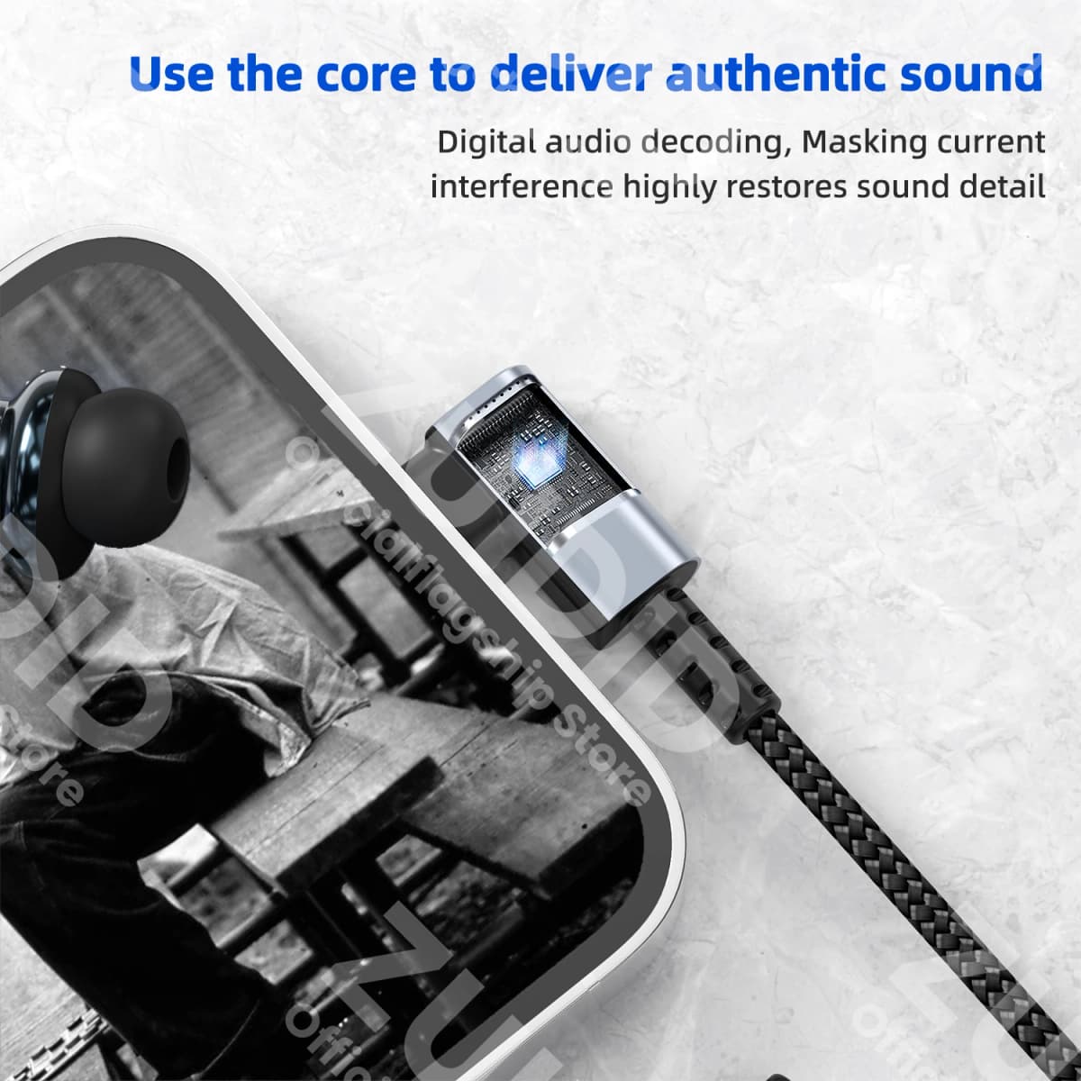 USB Type C 3.5 Jack HiFi Earphone Adapter USB C to 3.5mm Headphones AUX Audio Adapter Cable For iPad Pro Samsung Huawei Xiaomi — view 4