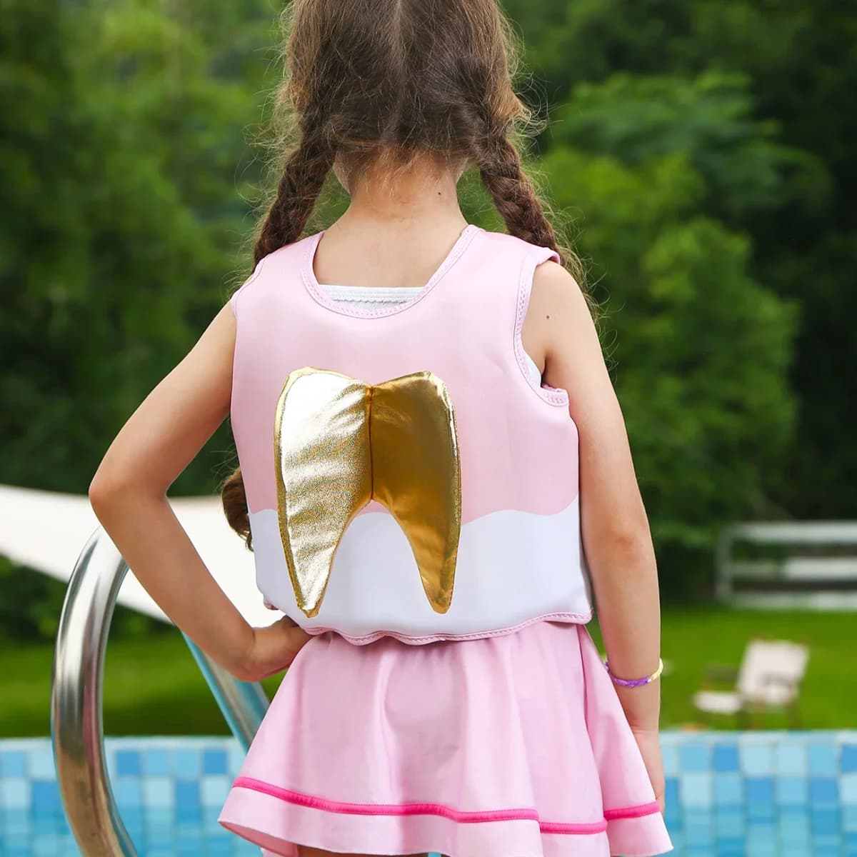 Baby Float Arm Sleeve Floating Ring,Safe Life Jacket Buoyancy Vest Swim Foam,Children and Baby Toddler Pool Floats for Kids, — view 3