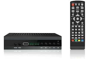 2025 Nuevo Español TDT Decodificador TV DVB-T T2 H265 HEVC FTA Full HD PVR, USB, HDMI, SCART, Sintonizador de TV Digital Terr