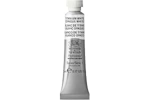 Winsor & Newton Acuarela Profesional - Pintura de Acuarela, Alta Luminosidad, Resistente a la Luz, Calidad de Archivo, Tubo de 5ML, Color Blanco De Titanio