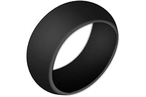 Boolavard anillo de bodas de silicona para hombres y mujeres asequible banda de goma de silicona, paquete de 7, 5 paquetes y singles - blanco, gris, plata, azul