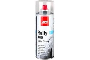 APP Rally 400 Color Spray - Barniz spray transparente brillante para coche, madera, metal | Incoloro brillante para todo tipo de superficies, alta cobertura | 400 ml