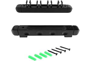 Sarini Soporte de Pared para Tacos con Capacidad para 4 Tacos Soporte de Pared para Tacos de Billar de Color Negro para organizar Tacos de Billar y Salas de Juegos