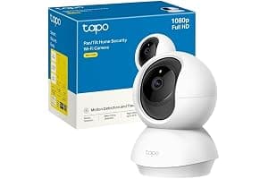 Tapo C200C – Cámara IP Wi-Fi 360°, FHD 1080p, Visión Nocturna, Detección de Movimiento, Admite Tarjeta SD, Compatible con Alexa, Cable de 1,5 m, sin Soporte de Montaje