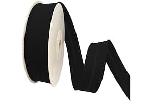TEXTEX = Bies de 20mm de Ancho. 50% Algodón y 50% Poliéster. Pieza de 10m - (Negro)