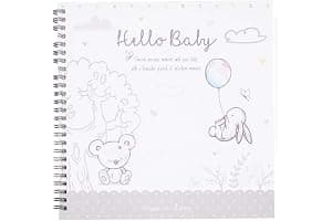 YöL Hugs & Kisses Baby Milestone Journal Keepsake Toddler Newborn Shower Christening Gift Diary