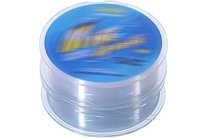 Línea de pesca monofilamento de nailon transparente de 100 m, 0,45 mm de diámetro