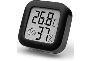 Mini Termómetro Higrómetro Digital, Medidor de Temperatura para Medición de Temperatura y Humedad del Casa Ambiente