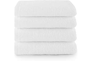 Top Towel – Toallas Cara/Bidé (4 Piezas): Toallas Baño Suaves y Absorbentes – Algodón 100%, 400 g/m², Sin Pelusa