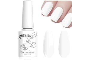 Vishine Gel Nail Polish, 1Pcs 10ml French White Gel Polish Soak Off UV LED Gel Nail Art DIY Gel Nail Manicure for Girls Women