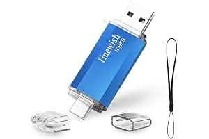 Tipo C Memoria USB 128gb, Pen Drive USB C 128 GB 2 en 1 Tipo C Y USB 2.0 Memoria Flash 128gb para Smartphones Android, Windows, Android, Pc, Tabletas, Almacenamiento DE Datos Externo Etc (Azul)