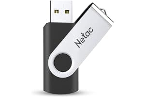 Netac 64GB USB 2.0 Flash Drive, Swivel Design Memory Sticks, Pen Drive, Usb Sticks for Data Storage, Zip Drive and jump Drive with LED Light