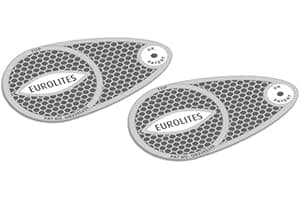 Headlamp Beam Eurolites Head Light Deflectors Convertors Adaptor Driving European Travel Anti Scorch Silver Reflective