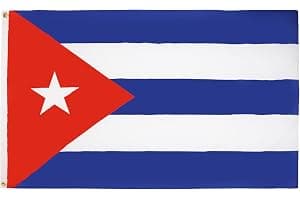 AZ FLAG - Bandera Cuba - 150x90 cm - Bandera Cubana 100% Poliéster Con Ojales de Metal integrados - 110g