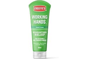 O'Keeffe's Working Hands, 80ml Tube - Hand Cream for Extremely Dry, Cracked Hands | Instantly Boosts Moisture Levels, Creates a Protective Layer & Prevents Moisture Loss
