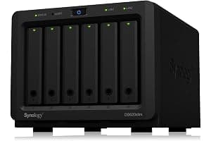 Synology Disk Station DS620slim - NAS server - 6 bays - SATA 6Gb/s - RAID 0, 1, 5, 6, 10, JBOD - RAM 2 GB - Gigabit Ethernet - iSCSI