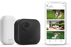Blink Outdoor 4 camera – Wireless HD smart security camera, two-year battery life, enhanced motion detection, works with Alexa - 1 camera system with Sync Module Core incl. - IP65