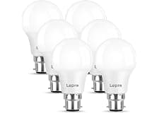 Lepro Bayonet Light Bulb, 60W Equivalent, Warm White 2700K, 8.5W 806lm B22 LED Bulb, BC A60 GLS Energy Saving Lightbulbs, Non-dimmable, Pack of 6