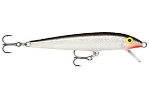 Rapala - Cebo de pesca de superficie para pesca de bass, 4 3/8", madera, punta de aguja, azul y negro