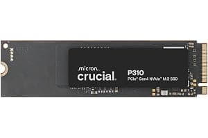 Crucial P310 1TB SSD M.2 2280 NVMe PCIe Gen4, Up to 7,100MB/s, Laptop & Desktop (PC) Compatible, Internal Solid State Drive - CT1000P310SSD801