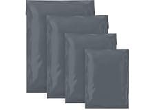 Double Dragon 60 Mixed Size Self-Seal Mailer Bags | Tamper-Proof Plastic Packaging for Mailing, Postage, Shipping & Delivery | Grey (4 Sizes | Small to Large | 15 Each)