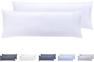 Todocama – Juego de 2 Fundas de Almohada, Microfibra Extra Suave, hipoalergénicas. Juego de 2-90x40 cm Blanco
