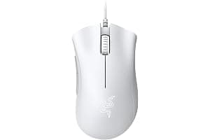 Razer DeathAdder Essential (2021) - Wired Gaming Mouse (Optical Sensor, 6400 DPI, 5 Programmable Buttons, Ergonomic Form Factor) White