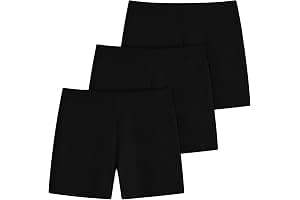 Domee Shorts Pantalones Cortos Leggings Deporte Verano Algodón Niñas 3 Pack