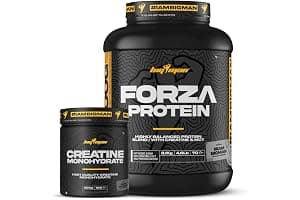 BigMan | Pack FORZA PROTEIN 2kg +100g REGALO + CREATINA 300 GR | Proteína 80% | Aislado proteína Soja + Concentrado Whey | Creatina | Alto Contenido en Proteínas (chocolate avellana)