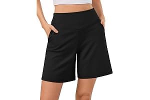 Pantalones Cortos Mujer Verano Shorts Deportivos Cintura en V con Efecto Vientre Plano Diseño en A Holgado con Bolsillos para Yoga Fitness y Casual XS-3XL