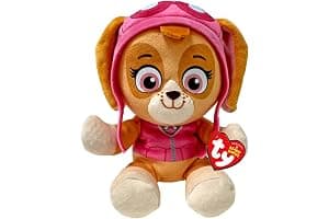TY Skye Paw Patrol Soft Plush Toy for Kids, Cuddly Teddy, Collectible Stuffed Toy, Beanie Babies Range, Regular