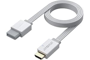 AUTOUTLET Wii to HDMI Converter 1080P 5ft/150 cm for Full HD Device, Adapter with HDMI Male Cable Output Compatible with Nintendo Wii, Wii U, HDTV, Monitor-Supports All Wii Display Modes