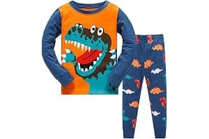 TEDD Boys Pyjamas Dinosaur Nightwear Cotton Toddler Clothes Kids Sleepwear Long Sleeve Christmas Pjs Sets 2 Piece Outfit Xmas Gift 1-12 Years
