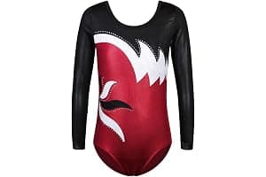 ZNYUNE Niña Maillot de Gimnasia Multicolor Mangas Largas/sin Mangas