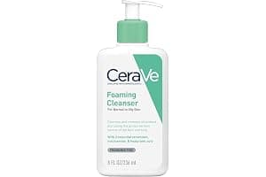 CeraVe Foaming Cleanser for Normal to Oily Skin with Niacinamide and 3 Essential Ceramides