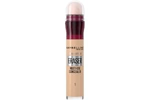 Maybelline Concealer Instant Anti Age Eraser Eye Concealer, Dark Circles and Blemish Concealer, Ultra Blendable Formula Dermatologist Tested & Suitable for Sensitive Skin 01 Light