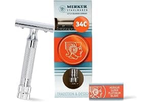 Merkur & Dovo HD 34C Safety Razor Chrome 8cm