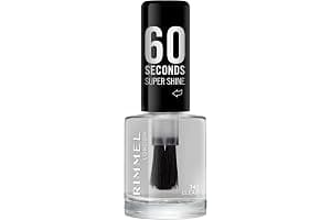 Rimmel London 60 Seconds Super Shine Nail Polish, 740 Clear, 8 ml