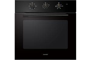COMFEE' 60L, 60cm Wide, Single Electric Built-in Fan Oven, 8 Function with Air Fry, Multiphase Cooking and Easy Cleaning Removable Door, Color Black - CBO60M80M1-BK