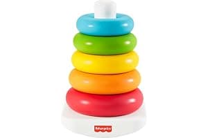 Fisher-Price Pirámide de aros Eco Juguete a base de plantas, para bebés +6 meses (Mattel HPY92)