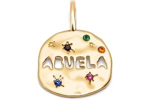 SINGULARU - Charm Abuela. Latón con Baño en Oro o Rodio y Circonita. Joyas Para Mujer.
