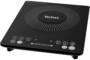 Tefal Slim Portable Induction Hob, Compact, 2100 W Power, 6 functions, Electric, Slim, Black, Easy To Clean, Black Modern Design, Cooker, Kitchen, Party IH210840