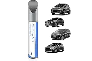 UJ Bolígrafo de retoque gris metálico compatible con Ford Correspondencia exacta para desconchones y arañazos