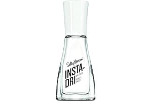 Sally Hansen Insta-Dri Nail Polish, White On Time, 60 Seconds Quick Drying, Long Lasting, Streak Free, Shiny Finish, 3-in-1 Formula, Built in Base and Top Coat, 9.17ml
