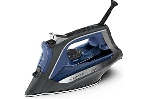 Rowenta Access Steam - Plancha vapor 2500 W, golpe 140 g/min y vapor continuo de 40g/min, suela Microsteam 300, punta precisa, sistema antical y protección antigoteo, azul, DW4301