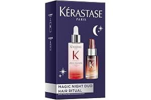 Kérastase Magic Night Duo Set, Genesis Anti-Caída y Magic Night Sérums, Tratamiento Reparador, Cabello Nutrido y Suave, Fortalecedor Diario, Ligero y No Graso, Para Cabello Frágil y Seco, 90 + 30 ml