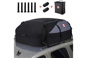 Cofre de Techo para vehículo, Bolsa para Coche, Resistente a la Intemperie, 580 L, Nailon 1000D, 8 Correas reforzadas, 6 Ganchos para Puerta, para Viajes y Equipaje